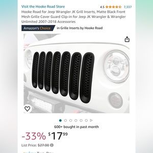 Black Jeep Grill Inserts